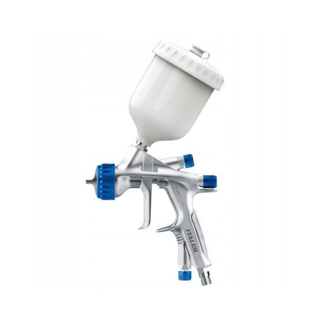 Краскопульт пневматичний LVMP верхній пластмасовий бачок 600 мл, форсунка 1,3 мм ITALCO Shine 1.3LM (Shine-1.3LM), фото  | SNABZHENIE.com.ua