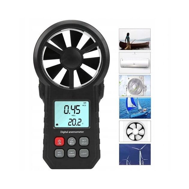 Анемометр крильчатий 0,3-30 м/с, -10-45°C WINTACT WT87A, фото  | SNABZHENIE.com.ua