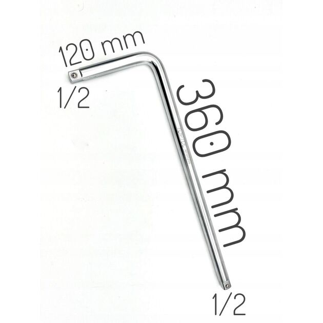 Г-образный вороток 1/2" 360 х 120 мм TOPTUL (AFAN1614), фото , изображение 2 | SNABZHENIE.com.ua
