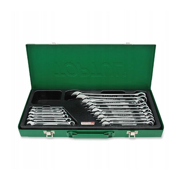 Набор ключей рожково-накидных TOPTUL 16 шт. 6-24мм (кейс) GAAD1603, фото  | SNABZHENIE.com.ua