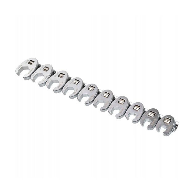 Набор ключей разрезных односторонних TOPTUL 3/8" 10шт 10-19мм GAAR1001, фото , зображення 3 | SNABZHENIE.com.ua