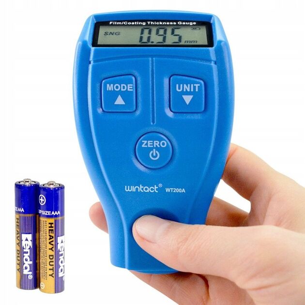 Тестер толщины краски WINTACT WT200A, 0-1800 мкм Fe/nFe, фото  | SNABZHENIE.com.ua