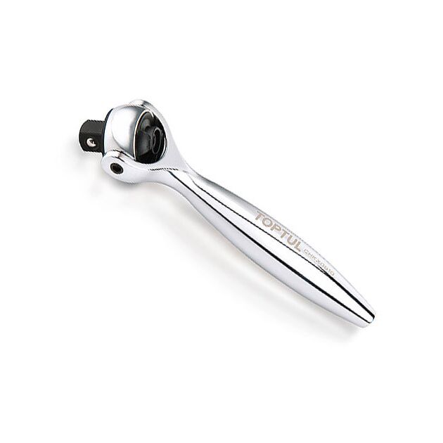 Мини трещетка 1/4" с шарниром 360° 90 зубцов TOPTUL CHKX0810, фото  | SNABZHENIE.com.ua