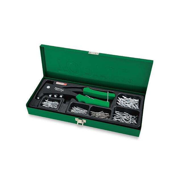 Заклепочник професійний JBAF2450 з набором заклепок Pro-Series 151 ед. TOPTUL GAAD0103, фото  | SNABZHENIE.com.ua