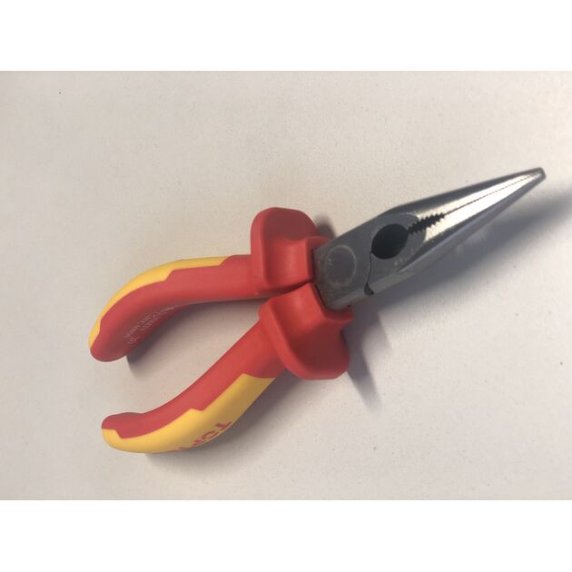 Плоскогубці діелектричні подовжені 6" 1000V VDE TOPTUL DGCB2206, фото , зображення 2 | SNABZHENIE.com.ua