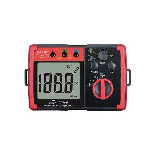 Тестер УЗО цифровой BENETECH GT5206A, фото , изображение 2 | SNABZHENIE.com.ua