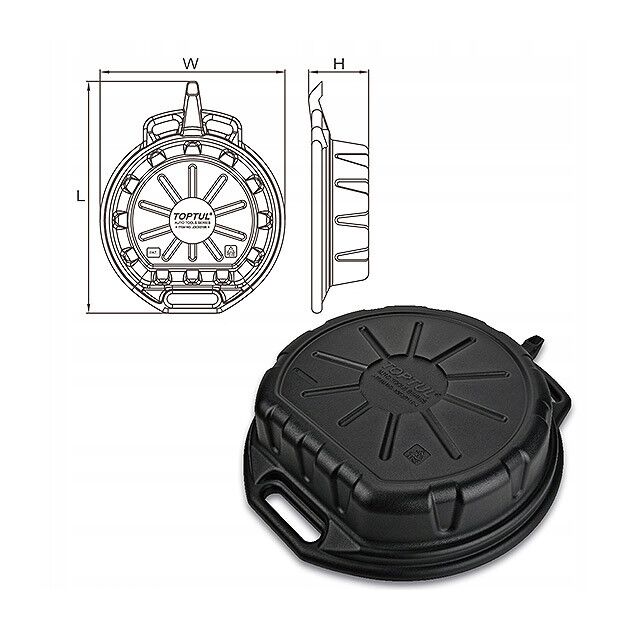 Поддон для слива масла 12л TOPTUL JDCE0112, фото , изображение 3 | SNABZHENIE.com.ua