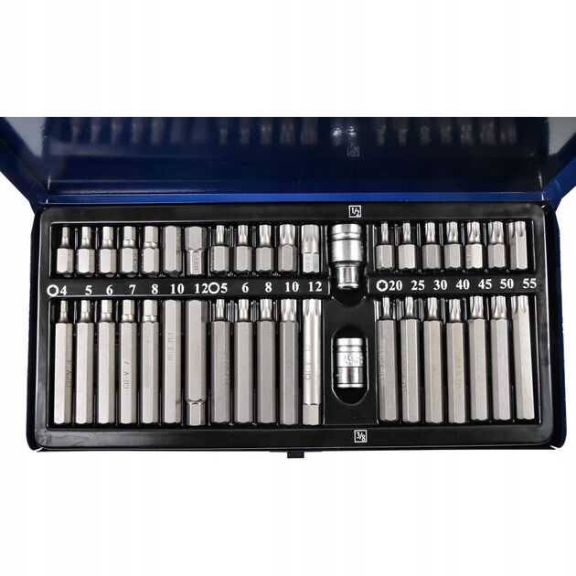 Набор бит 10мм HEX, TORX, SPLINE, 40 ед. СТАНДАРТ SDBS0040, фото , изображение 3 | SNABZHENIE.com.ua