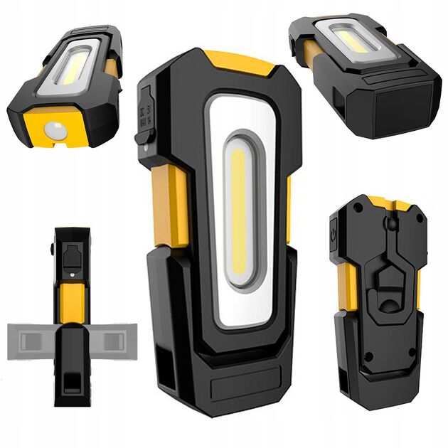 Складной аккумуляторный LED фонарь (COB) L-0303W, Германия, фото  | SNABZHENIE.com.ua