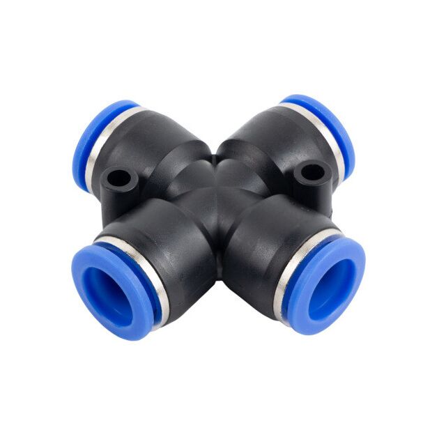 Аварійне з'єднання цангове Х-образне на шланг 4мм AIRKRAFT SPZA04, фото  | SNABZHENIE.com.ua