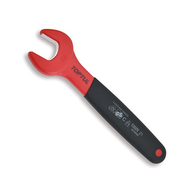 Ключ диэлектрический рожковый односторонний 18мм 1000V VDE TOPTUL AAAT1818V4, фото  | SNABZHENIE.com.ua