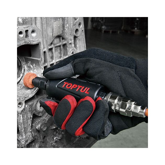 Зачистная машинка пневматическая 1/4" 6мм 25000об/мин TOPTUL, фото , изображение 3 | SNABZHENIE.com.ua