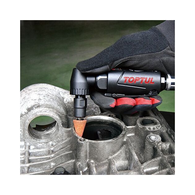 Пневматическая угловая зачистная машинка 1/4, 6мм 18000об/мин TOPTUL, фото , изображение 3 | SNABZHENIE.com.ua