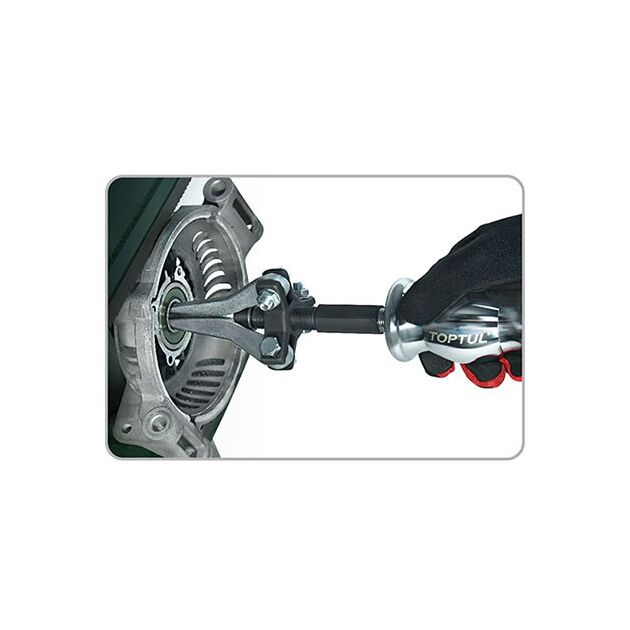 Съёмник трёхзахватный с обратным молотком TOPTUL JGAI0502, 5 ед., фото , изображение 3 | SNABZHENIE.com.ua