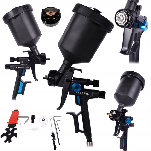 Краскопульт пневматичний LVMP 600мл, 1.3мм ITALCO GLOSS-2-1.3LM, фото  | SNABZHENIE.com.ua