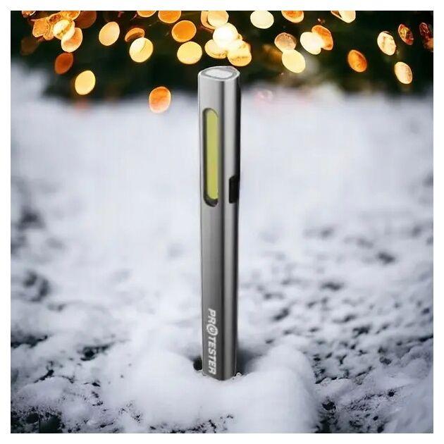 Фонарь світлодіодний алюмінієвий (COB+LED) Pen Light (Вироблено в Німеччині) L-0204W, фото , зображення 3 | SNABZHENIE.com.ua