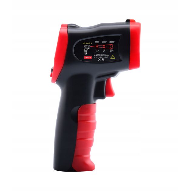 Безконтактний інфрачервоний термометр (пірометр) -50-600°, 12:1, EMS=0,1-1 WINTACT WT326B, фото , зображення 2 | SNABZHENIE.com.ua