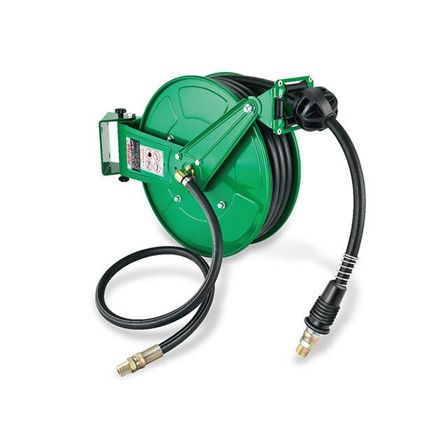 Шланг повітряний на котушці (подовжувач пневматичний) 20 атм 9,5x16 мм, 15 м TOPTUL KHBR1015, фото  | SNABZHENIE.com.ua