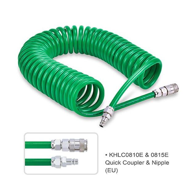 Шланг спиральный полиуретановый 8x12мм, 10м, быстросъёмный TOPTUL, фото , изображение 2 | SNABZHENIE.com.ua