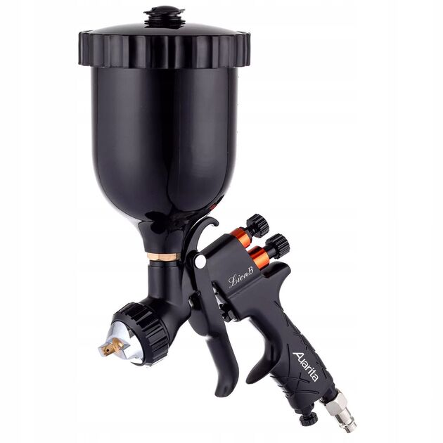 Краскопульт пневматичний LVMP верхній п/б 600мл, 1,4мм AUARITA LION-B-1.4LM, фото , зображення 2 | SNABZHENIE.com.ua