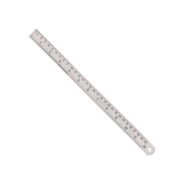 Металлическая линейка из нержавеющей стали 300 мм/12 STANDART SR300ST, фото  | SNABZHENIE.com.ua