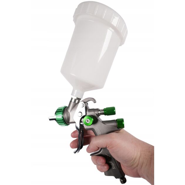 Краскопульт пневматичний LVLP верхній пластиковий бачок 600 мл, 1,8 мм AUARITA 898-2-1.8LP, фото , зображення 3 | SNABZHENIE.com.ua