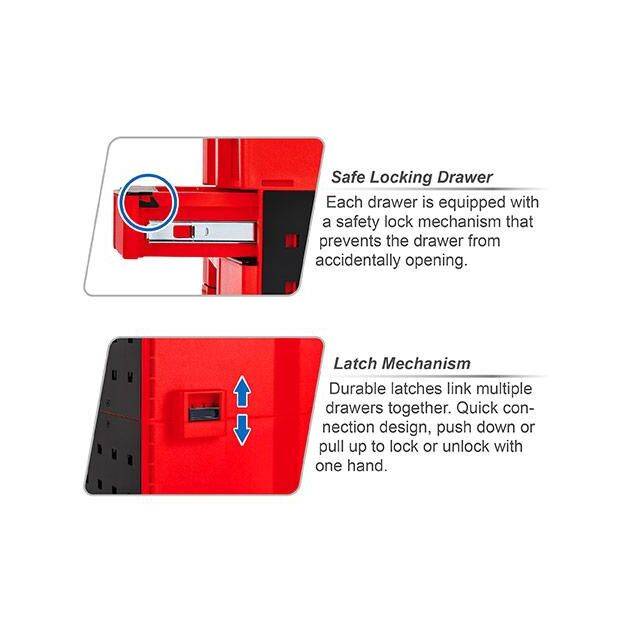 Выдвижной ящик двухсекционный модульный для TBCE0202 TOPTUL TEAK4601, фото , зображення 2 | SNABZHENIE.com.ua