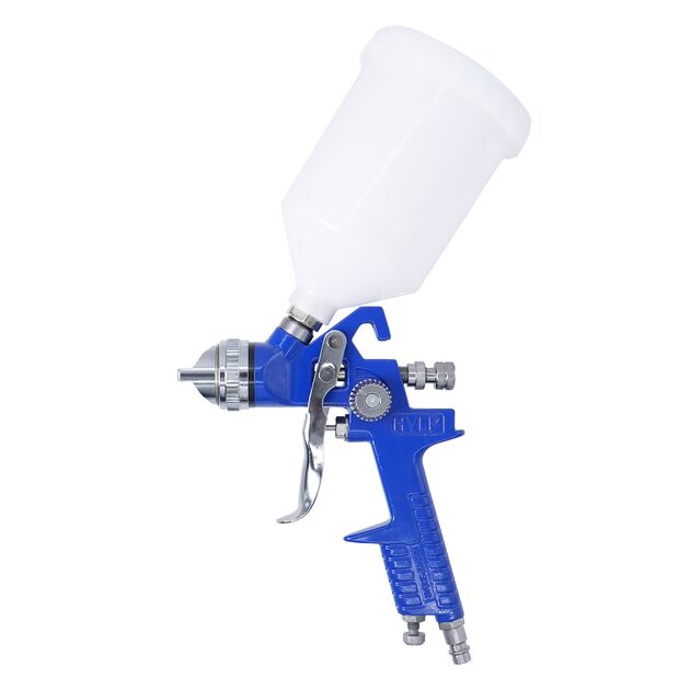 Краскопульт пневматический HVLP бачок 600мл, форсунка 2,5мм AIRKRAFT H827P1-2.5, фото , изображение 3 | SNABZHENIE.com.ua
