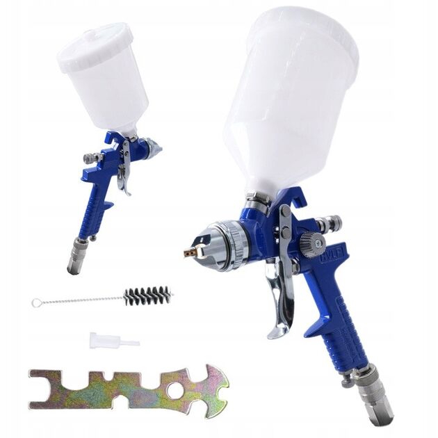 Краскопульт пневматический HVLP бачок 600мл, форсунка 2,0мм AIRKRAFT H827P1-2.0, фото  | SNABZHENIE.com.ua