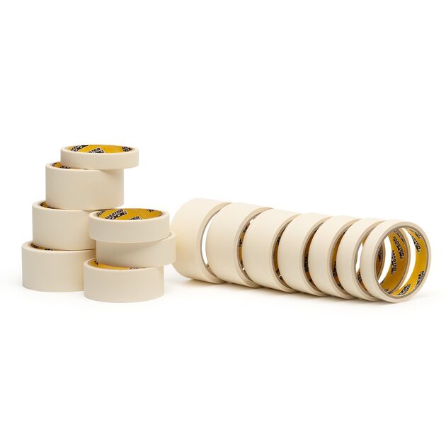 Лента малярная универсальная MASTERTOOL GripBond Easy 19 мм×15 м белая 79-9940, фото , зображення 3 | SNABZHENIE.com.ua