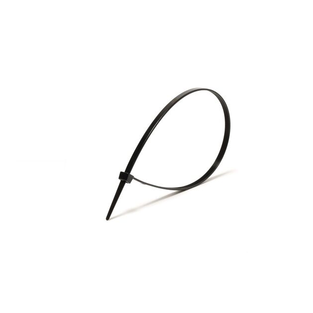 Хомут пластиковий MASTERTOOL 2.5х80 мм 100 шт чорний 20-1842, фото , зображення 2 | SNABZHENIE.com.ua