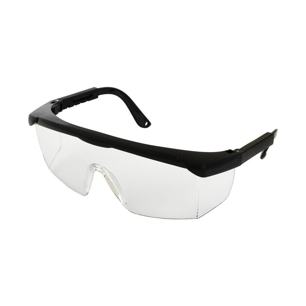 Очки захисні відкриті MASTERTOOL КОМФОРТ з регулювальними дужками прозорі 82-0602, фото  | SNABZHENIE.com.ua