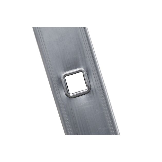 Лестница алюминиевая MASTERTOOL односекционная приставная 8 ступеней h=3500 мм max 150 кг 79-1508, фото , изображение 2 | SNABZHENIE.com.ua