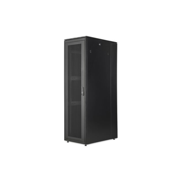 Digitus Шафа DIGITUS 19", 42U, Unique Server-N, перфоровані двері, 600x1000 мм, 1200кг максимально, чорна, фото , зображення 2 | SNABZHENIE.com.ua