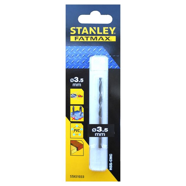 Сверло STANLEY 3,5 мм универсальное (металл/дерево/pластик), фото  | SNABZHENIE.com.ua