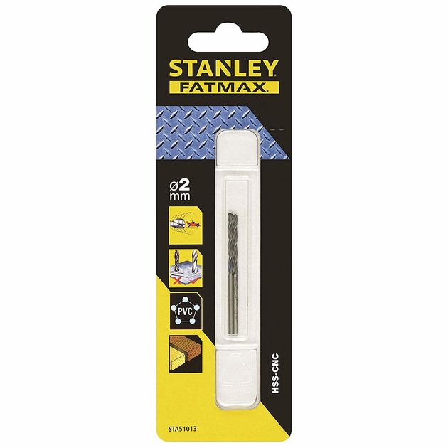 Сверло STANLEY 2 мм универсальное для металла, дерева и пластика, фото  | SNABZHENIE.com.ua