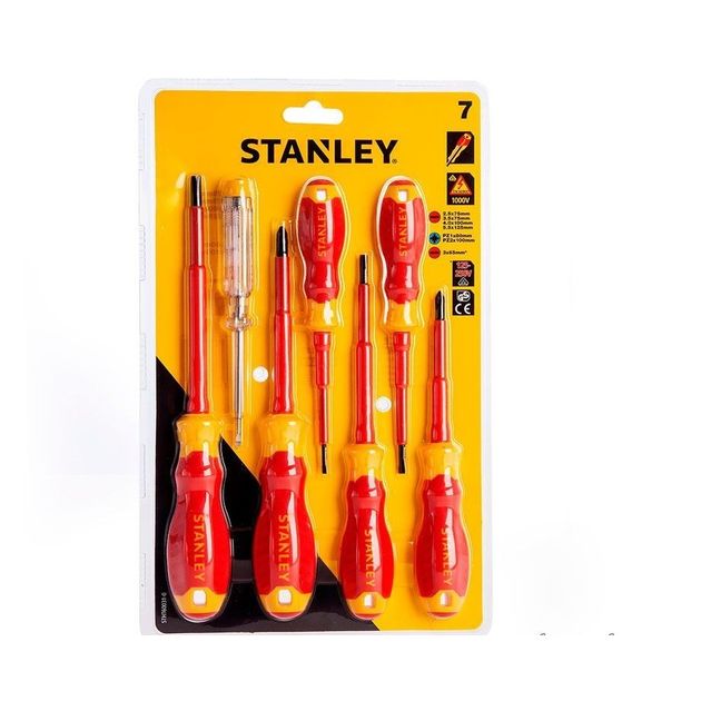 Набор диэлектрических отверток STANLEY, 7 шт, 1000 В (STHT60031-0), фото  | SNABZHENIE.com.ua