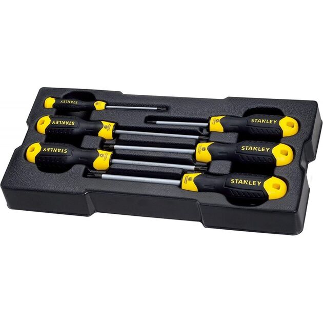 Набор отверток STANLEY CushionGrip Torx, 6 шт. в ложементе, фото  | SNABZHENIE.com.ua