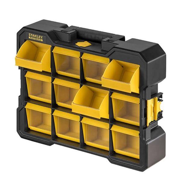 Органайзер STANLEY FatMax з 12 знімними осередками, макс. вага 7 кг, 450 х 356 х 105 мм (FMST81077-1), фото , зображення 2 | SNABZHENIE.com.ua Органайзер STANLEY FatMax з 12 знімними осередками, макс. вага 7 кг, 450 х 356 х 105 мм (FMST81077-1), фото , зображення 2 | SNABZHENIE.com.ua