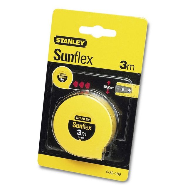 Рулетка STANLEY Sunflex, 3 м, без фіксатора (0-32-189), фото , зображення 2 | SNABZHENIE.com.ua Рулетка STANLEY Sunflex, 3 м, без фіксатора (0-32-189), фото , зображення 2 | SNABZHENIE.com.ua