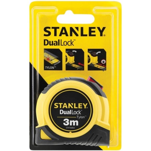 Рулетка STANLEY Tylon DualLock 3 м х 13 мм, стальная с покрытием, фото , изображение 3 | SNABZHENIE.com.ua Рулетка STANLEY Tylon DualLock 3 м х 13 мм, стальная с покрытием, фото , изображение 3 | SNABZHENIE.com.ua