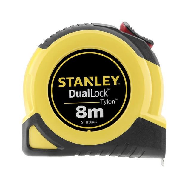 Рулетка STANLEY TylonDualLock, 8 м, стальная лента с покрытием, фото  | SNABZHENIE.com.ua