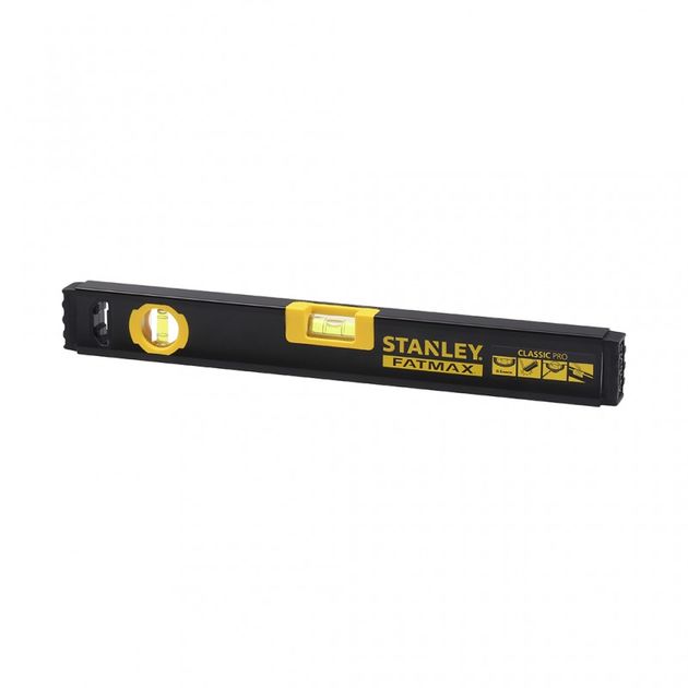 Уровень STANLEY FatMax CLASSIC PRO, 40 см, 2 капсули, алюмінієвий корпус (FMHT42553-1), фото  | SNABZHENIE.com.ua