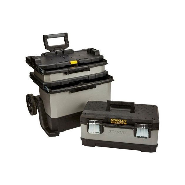Ящик для інструментів на колесах металопластиковий STANLEY FatMax, 893 х 568 х 389 мм (FMST1-75506), фото , зображення 3 | SNABZHENIE.com.ua