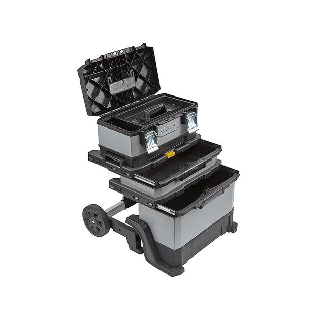 Ящик для інструментів на колесах металопластиковий STANLEY FatMax, 893 х 568 х 389 мм (FMST1-75506), фото , зображення 2 | SNABZHENIE.com.ua