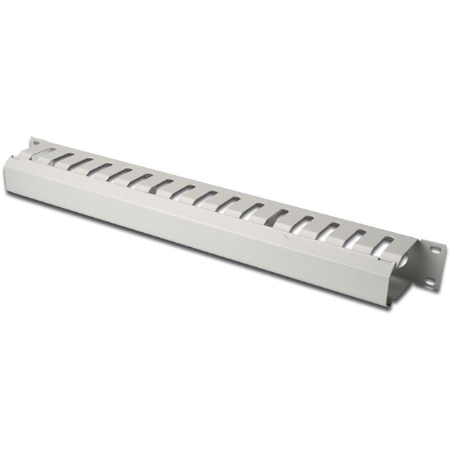 Кабельний організатор DIGITUS 19" 1U, перфорований, сірий, RAL 7035, фото  | SNABZHENIE.com.ua