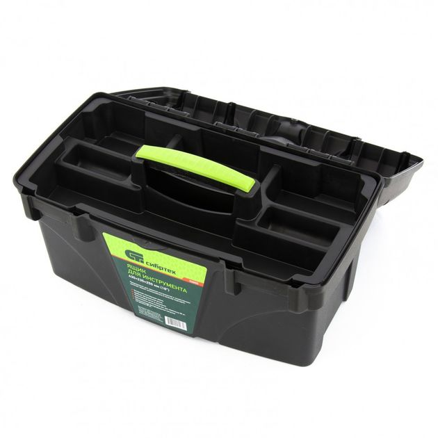 Ящик для інструмента 430 х 235 х 250 мм (18) пластиковий СІБРТЕХ (90805C), фото , зображення 3 | SNABZHENIE.com.ua