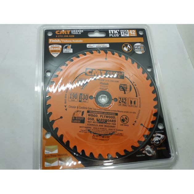 Диск пильный 190 х 30 мм, Z 42, для поперечного пиления CMT, фото , изображение 10 | SNABZHENIE.com.ua