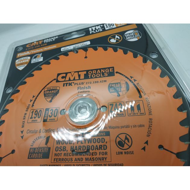 Диск пильный 190 х 30 мм, Z 42, для поперечного пиления CMT, фото , изображение 7 | SNABZHENIE.com.ua