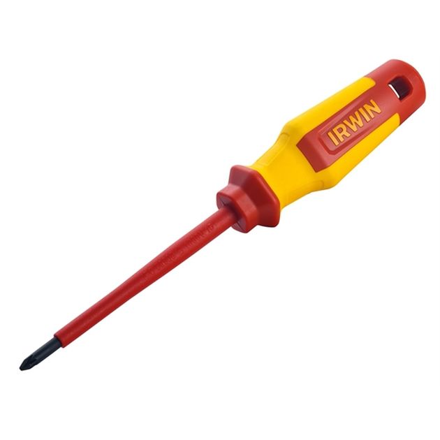 Отвертка IRWIN Pro Comfort VDE PZ 1 x 100 мм с изоляцией, фото  | SNABZHENIE.com.ua